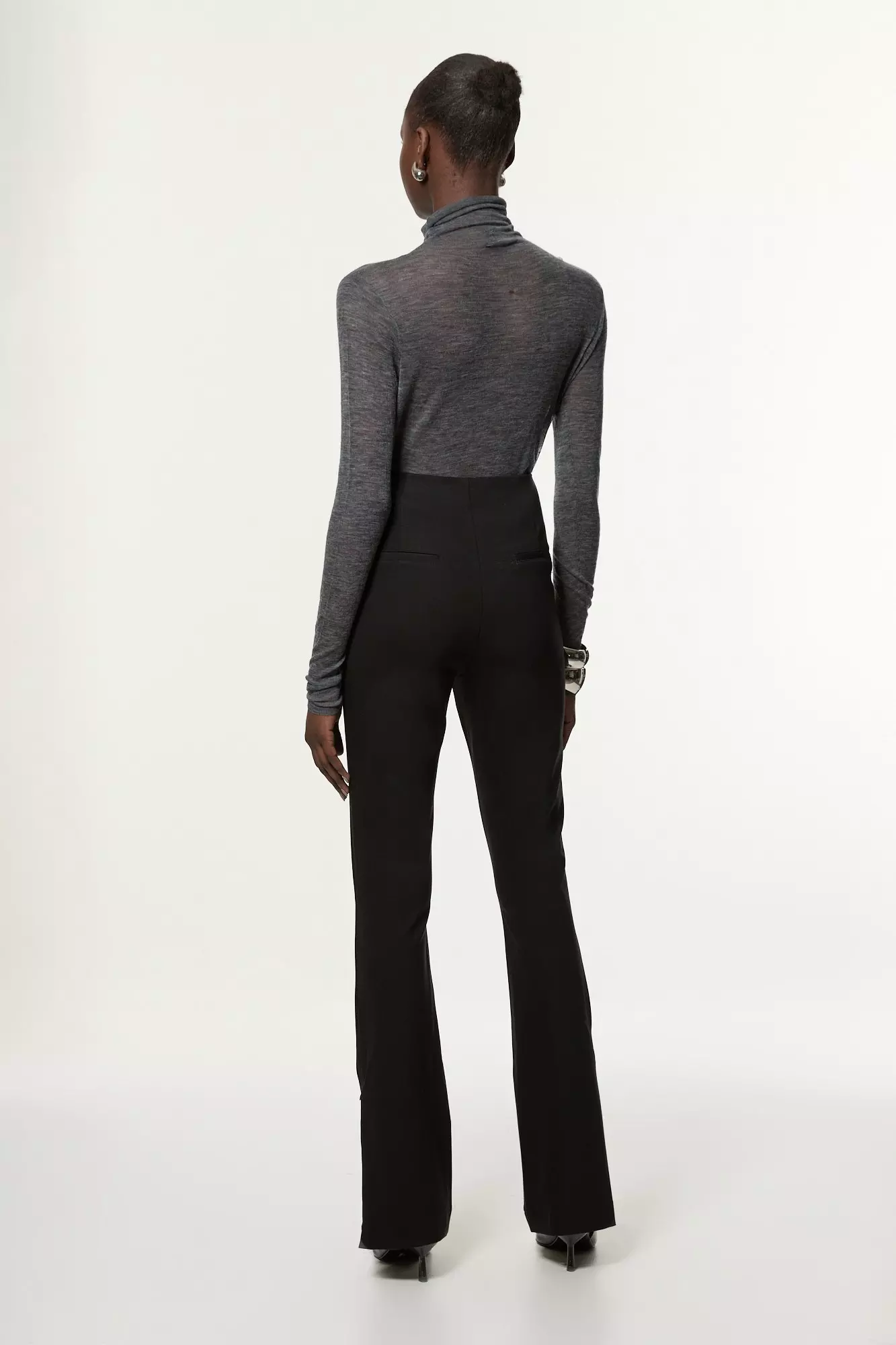 パンツ BLUMARINE Black Knit Flared Leg Pant パンツ BLUMARINE Black Knit Flared Leg Pant Blumarine Black