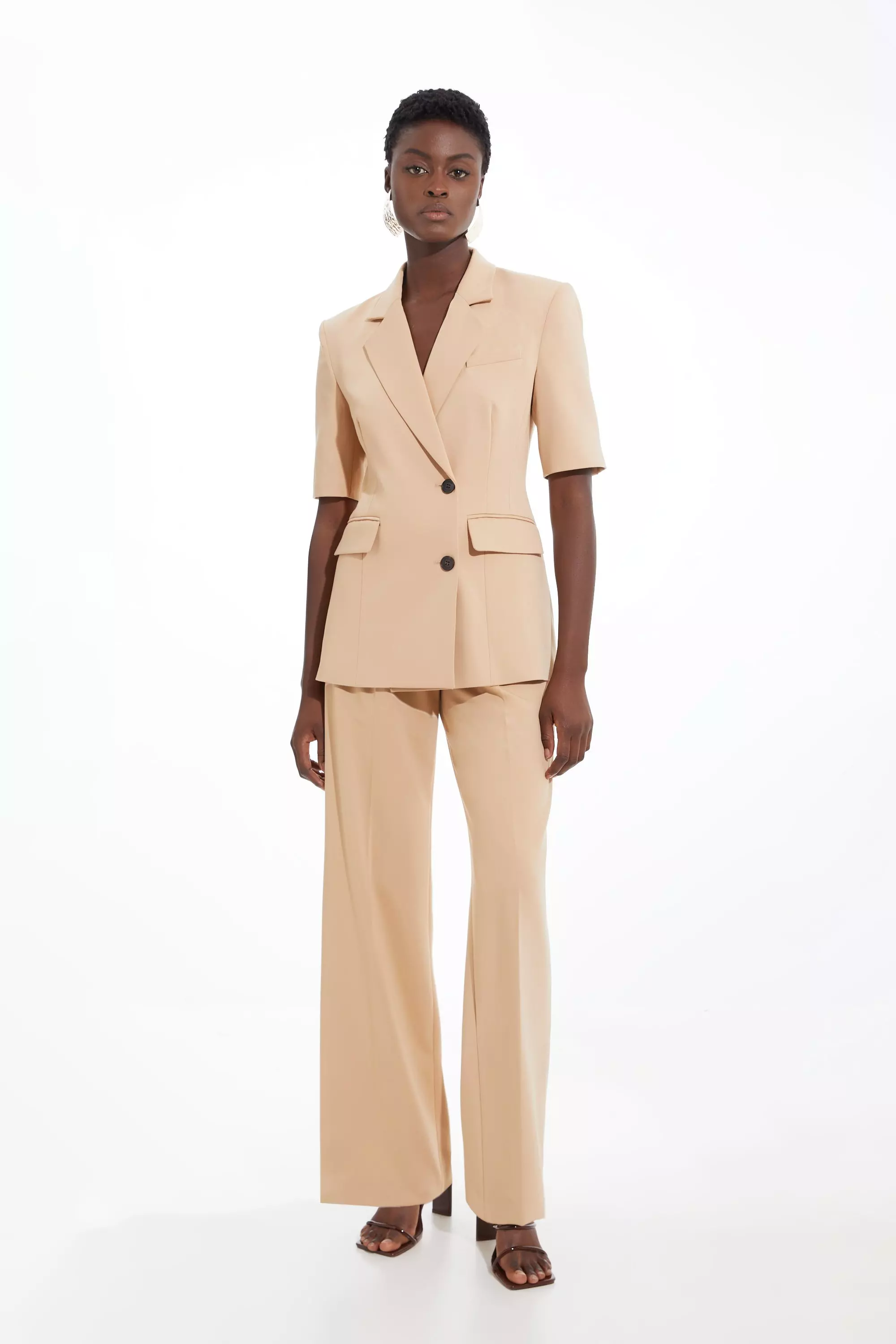 Tailored Straight Leg Trousers Karen Millen