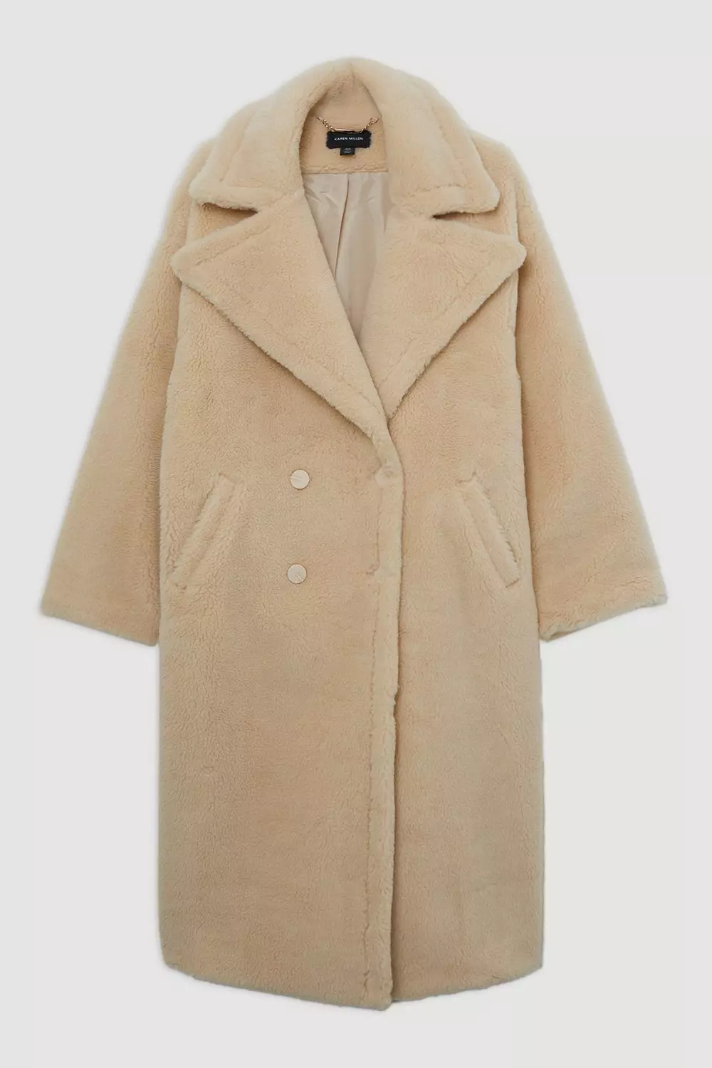 Karen millen teddy coat hotsell