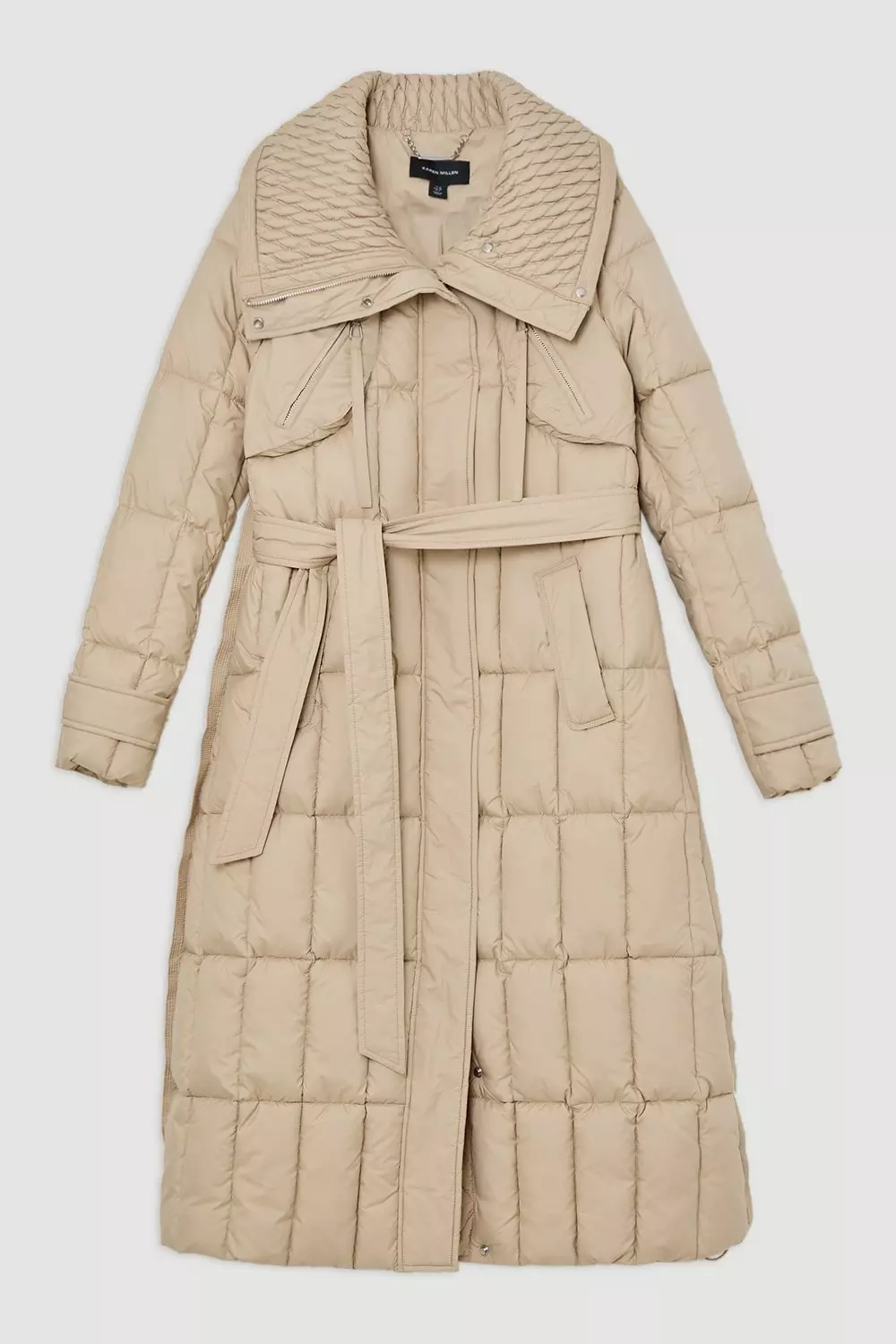 Quilted Belted Puffer Coat alternative image