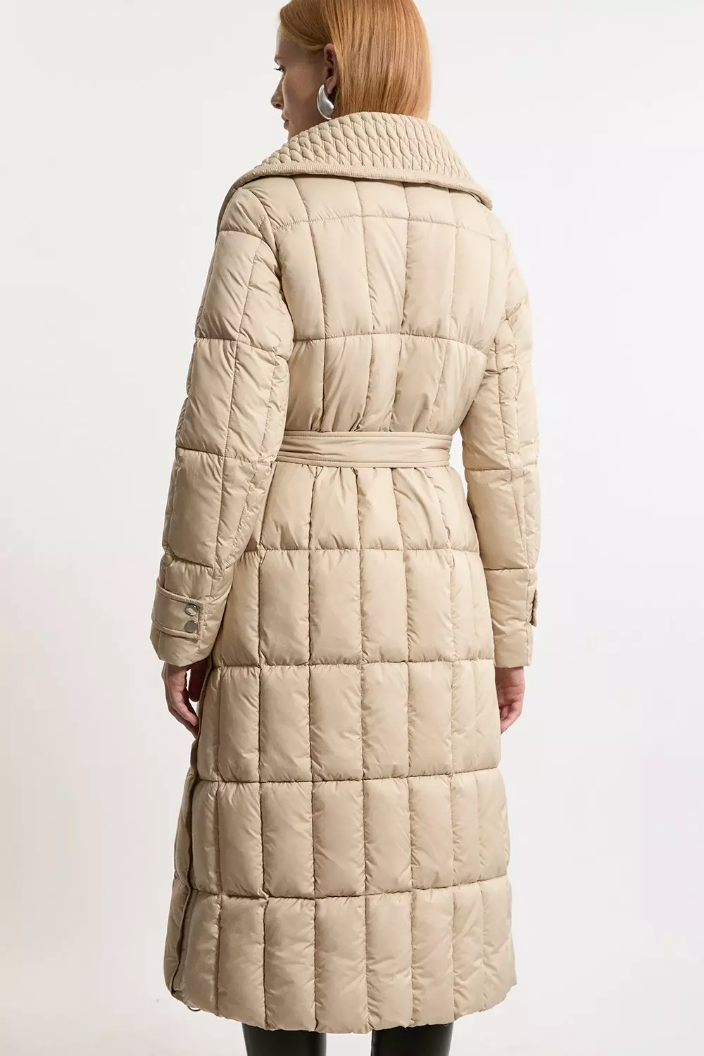 Quilted Belted Puffer Coat alternative image