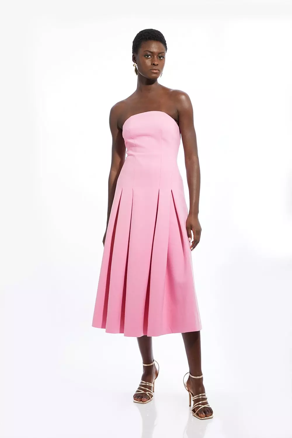 Karen Millen pink factory blush bustier