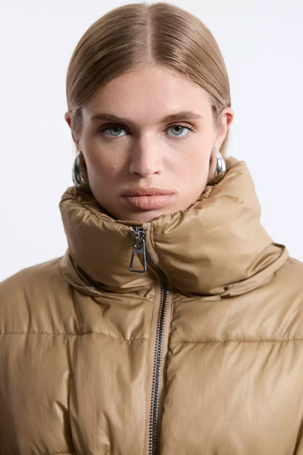 Hooded rib jacket hotsell