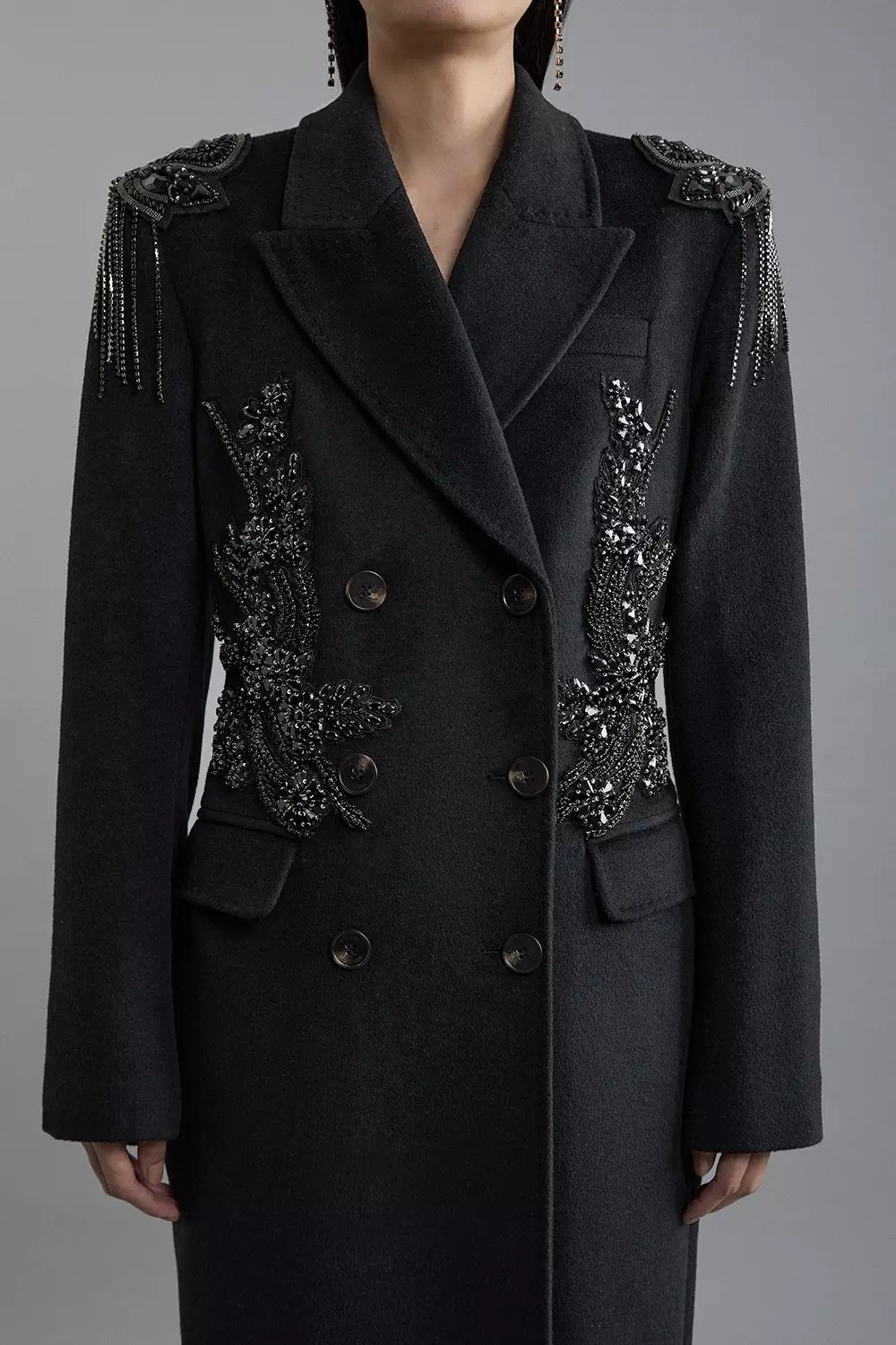 Double-breasted Wool coat ¥48,400 Double-breasted wool coat - Women | MANGO Japan