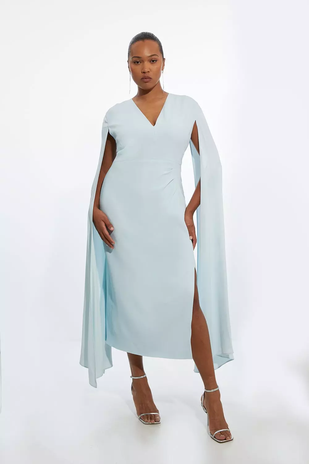 Cape gown plus size hotsell