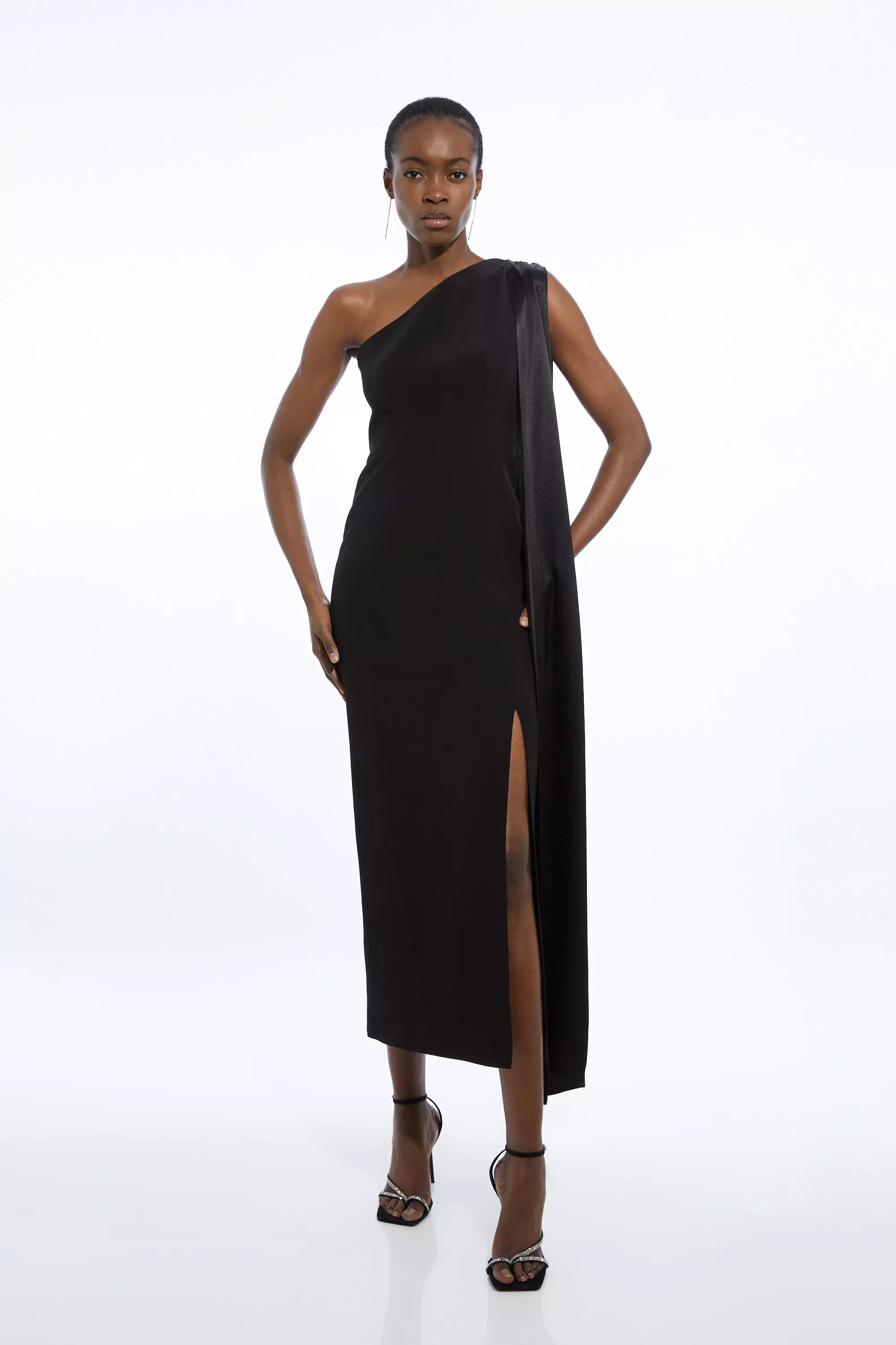 Cape back maxi dress best sale