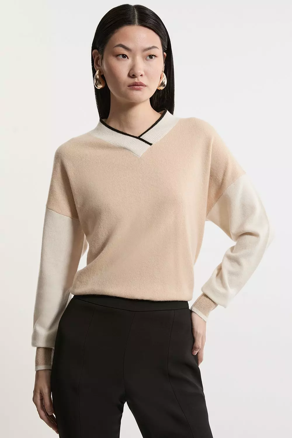 Camel wrap sweater best sale