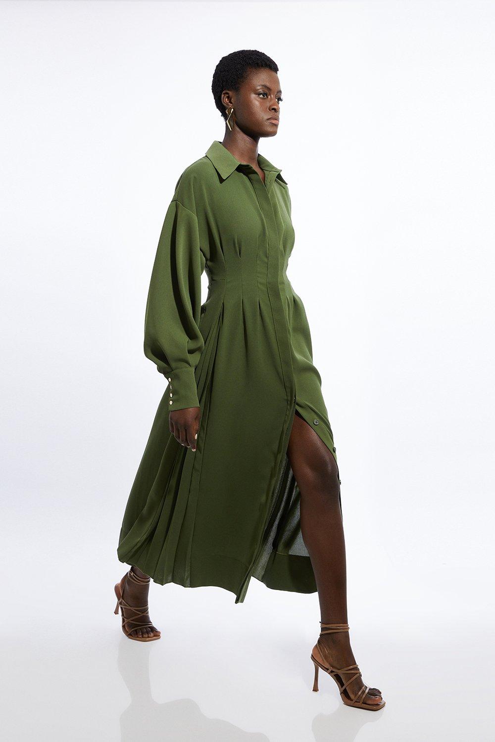 Khaki Maxi Dresses Karen Millen