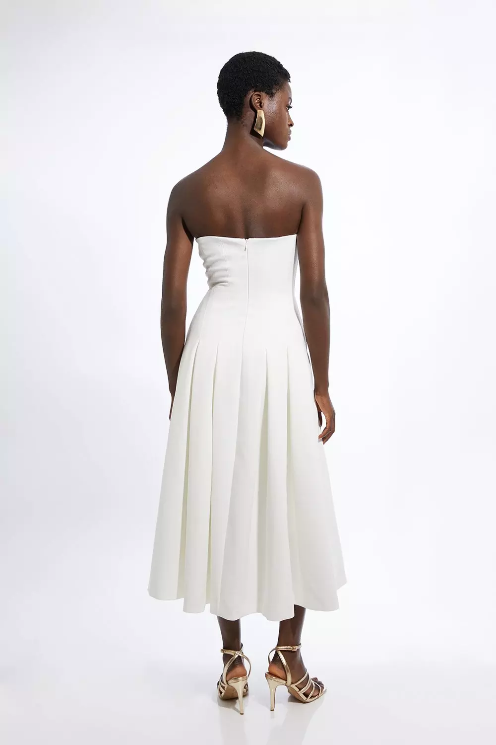 Compact Stretch Tailored Midi Prom Dress Karen Millen