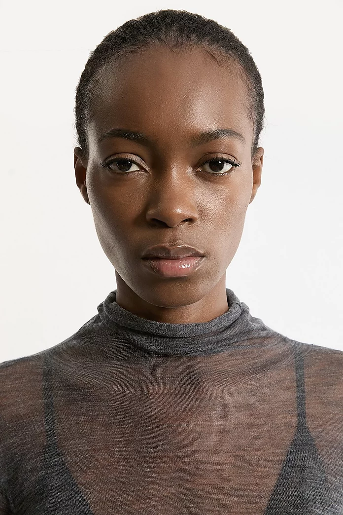 Wool Sheer Knit Turtleneck | Karen Millen Wool Sheer Knit Turtleneck | Karen Millen