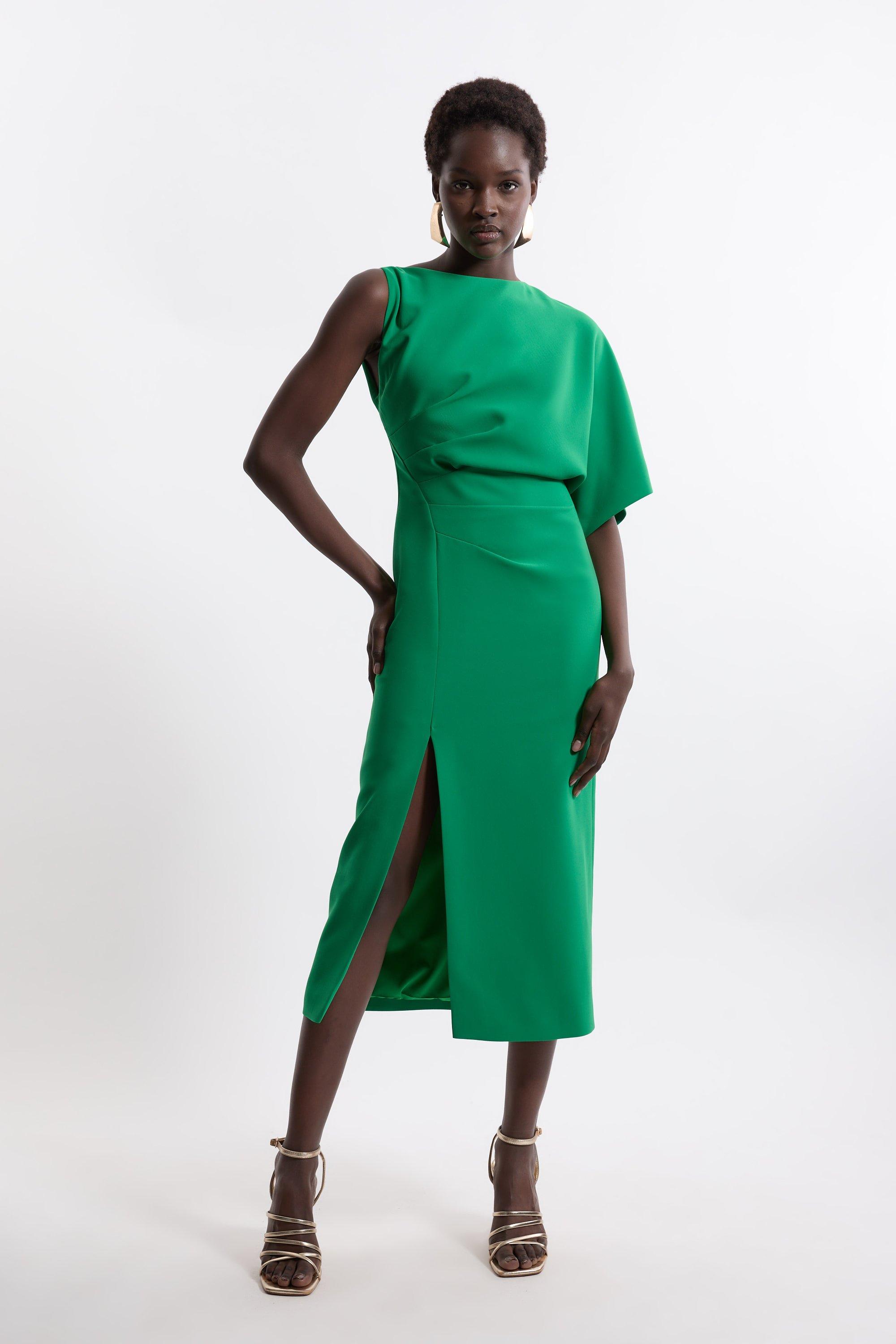 Dark Green Wedding Guest Dresses Karen Millen