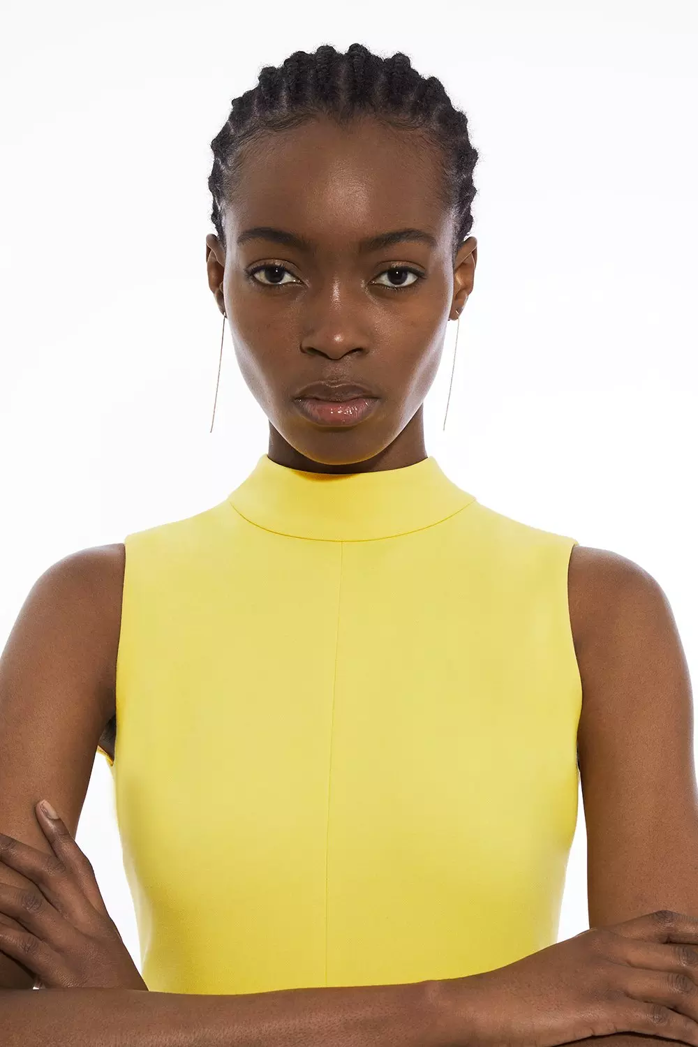 High neck yellow top online