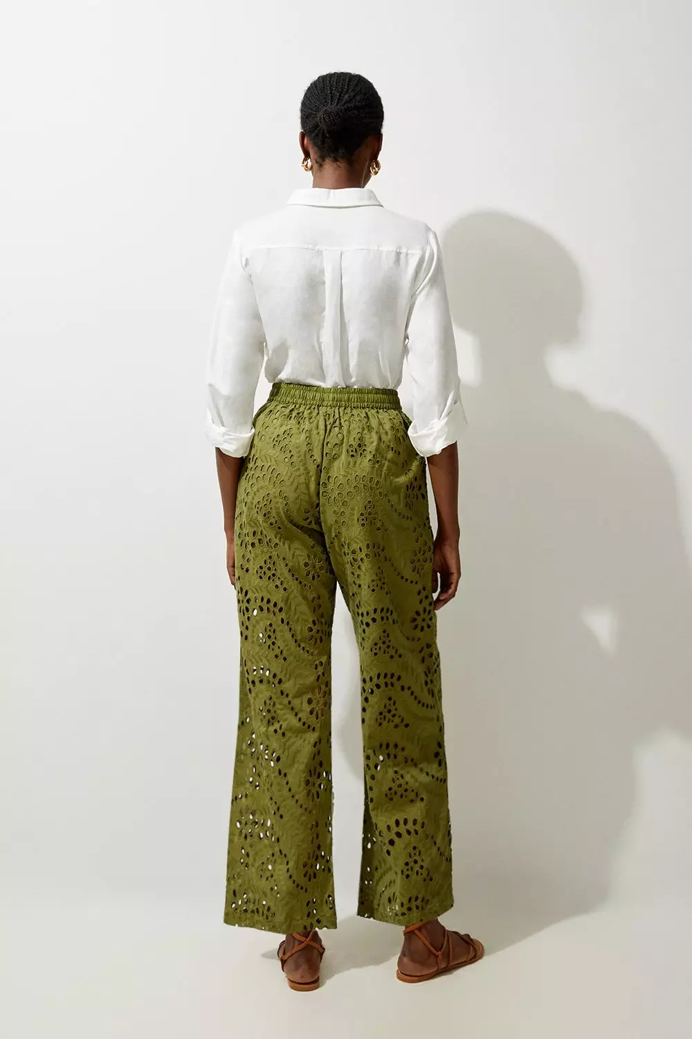 【MODERNIF】Kanti Semi-Wide Banded Cotton Pants MODERNIF】Kanti Semi-Wide Banded Cotton Pants (modernif
