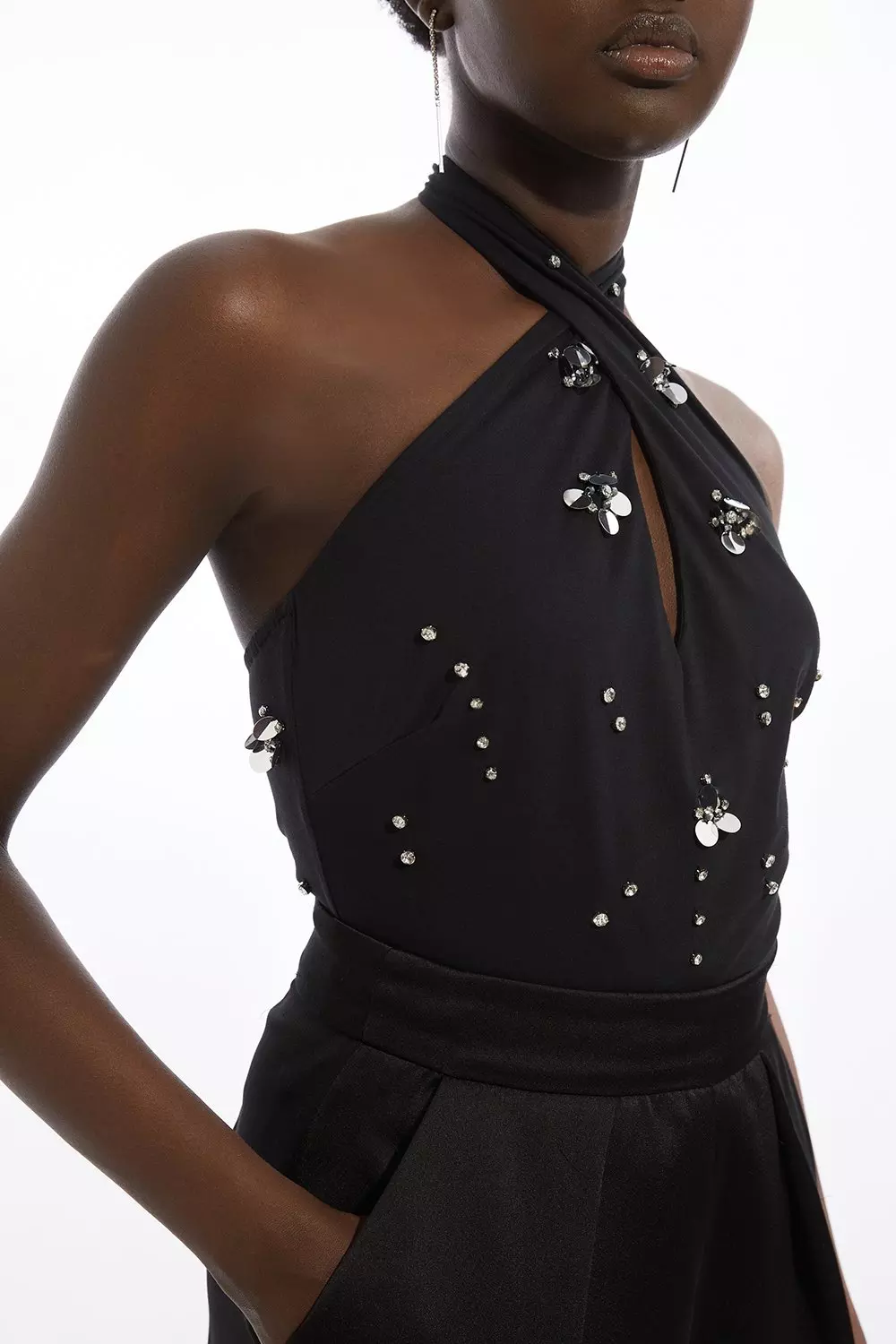mayonaka0704様EUR80全長約95cm HALTER BODYSUIT - White | ZARA United States