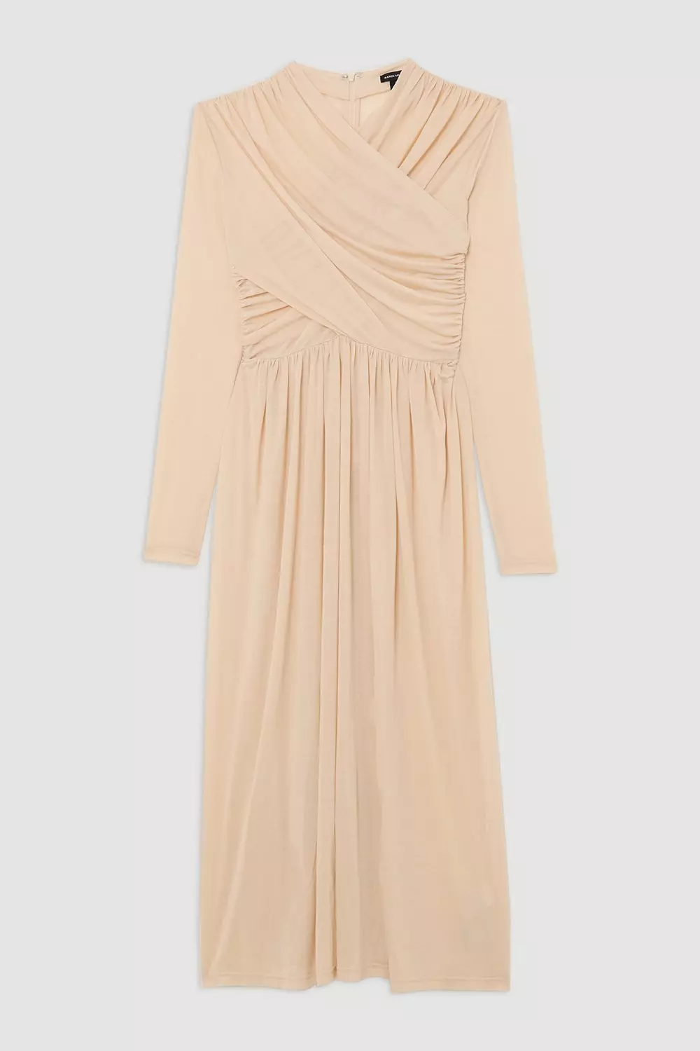 KAREN MILLEN* テンセル ジャージー ラップ ディテールドレス bkk20222_ecru_xl?pdp.template