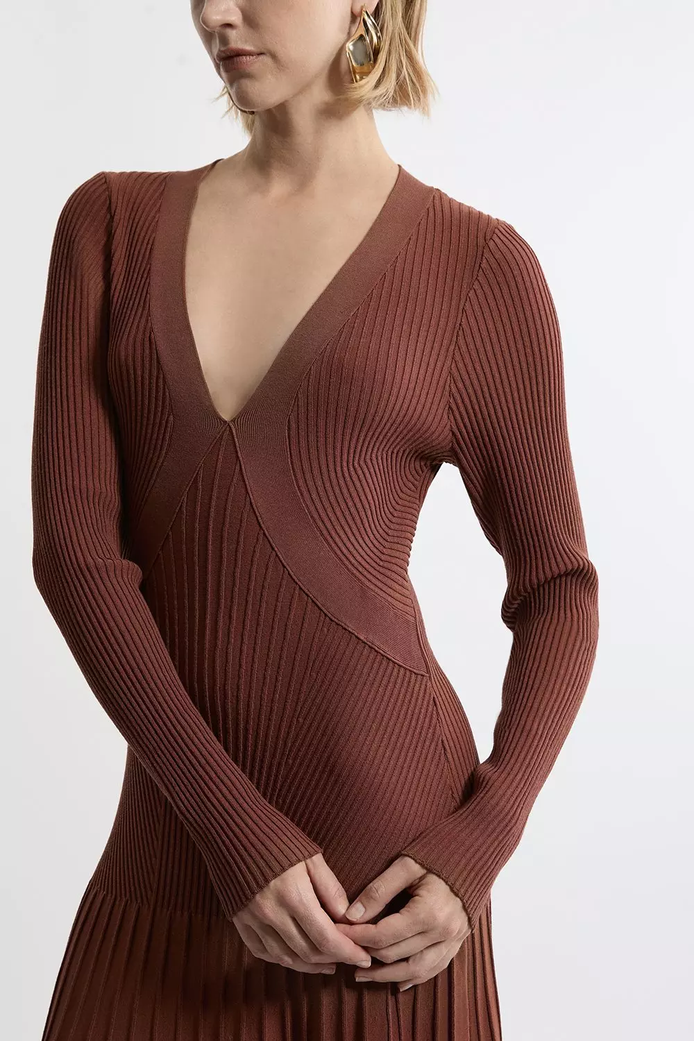 CCHZYSKO Long Sleeve Maxi Dress Ribbed Long Sleeve Dress
