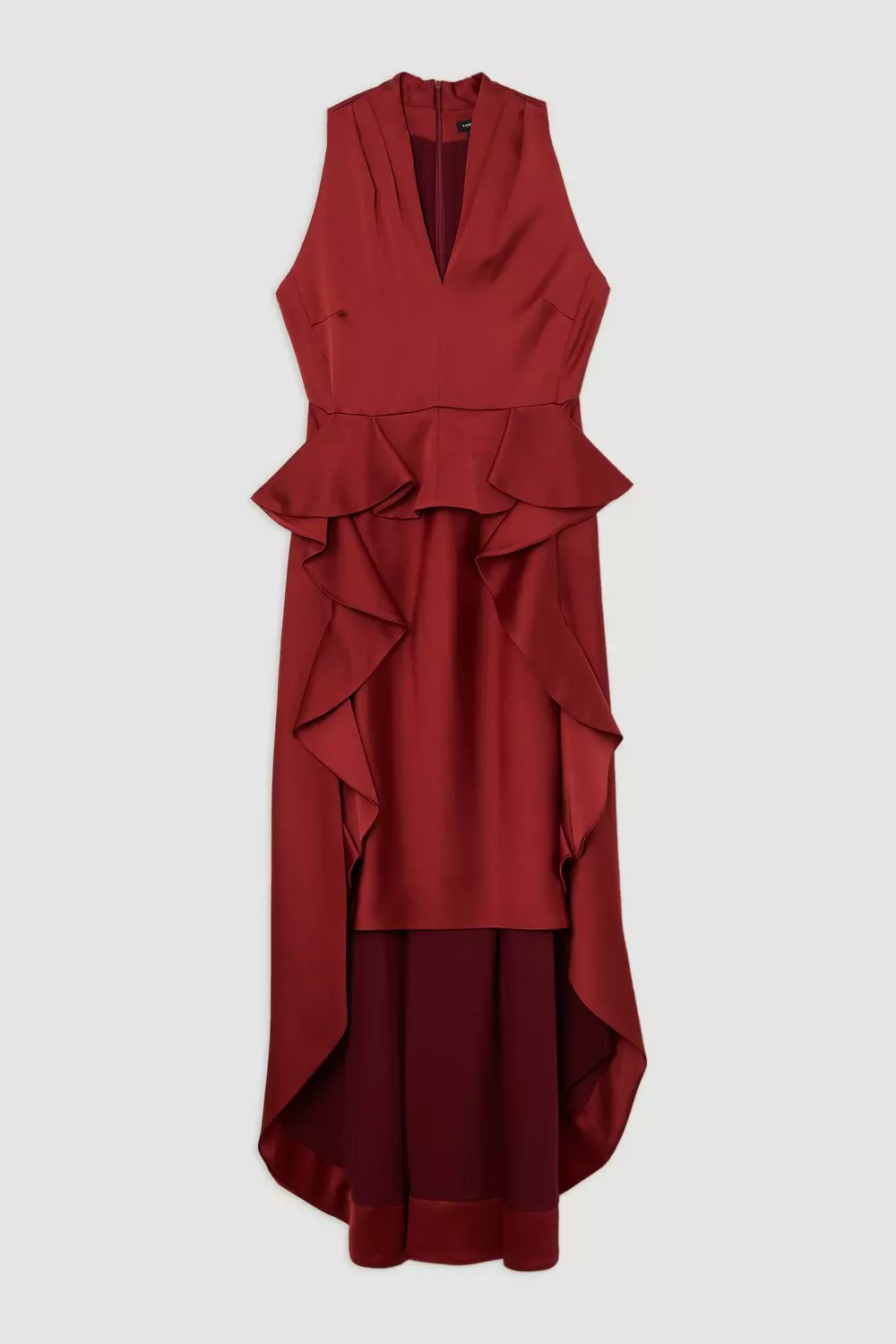 ★Karen Millen カラーブロックストラッピー 魅惑的マキシ★ Soft Tailored Color Block Panel High Neck Midi Dress | Karen
