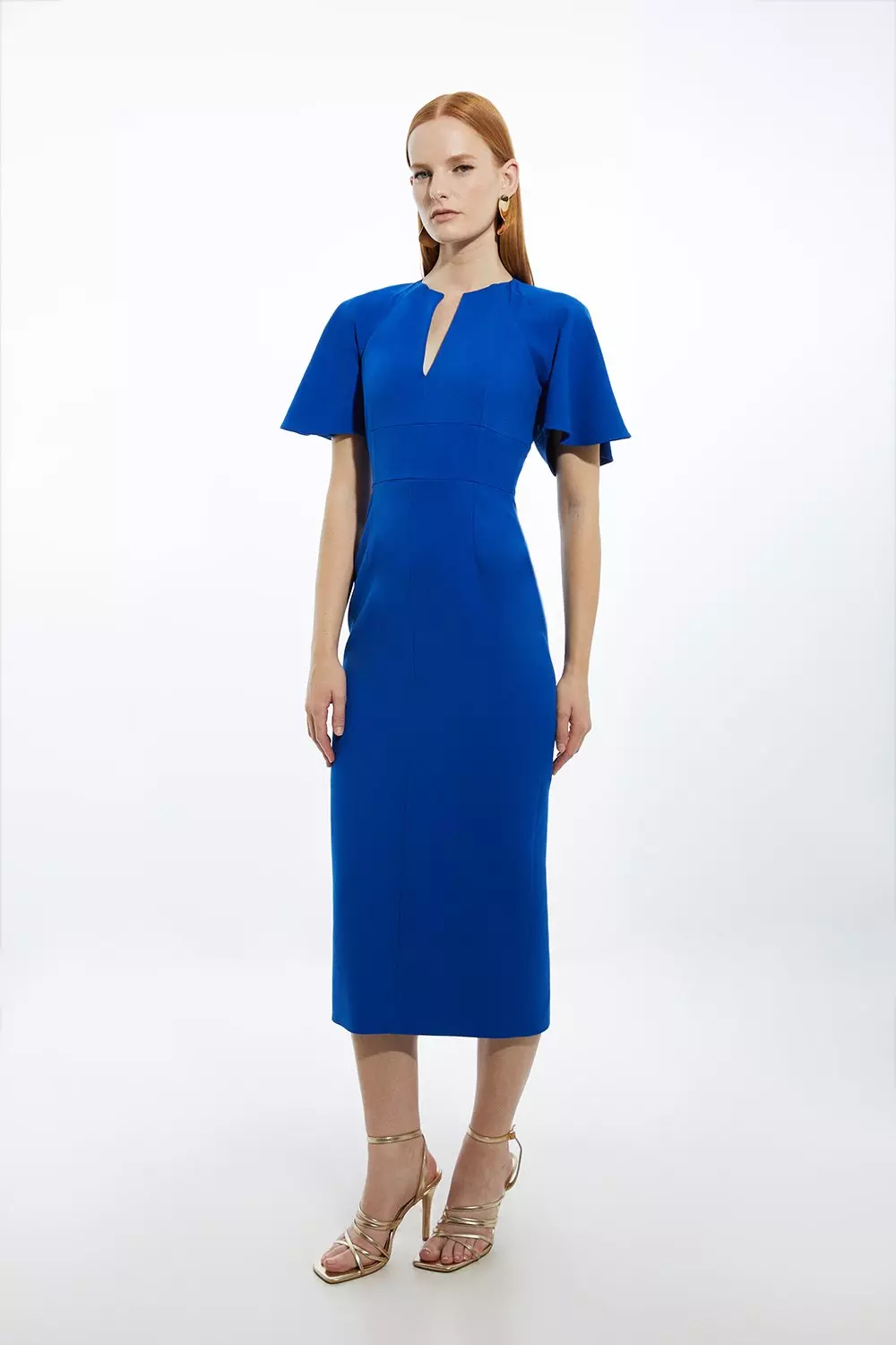 Karen millen cobalt blue fashion dress