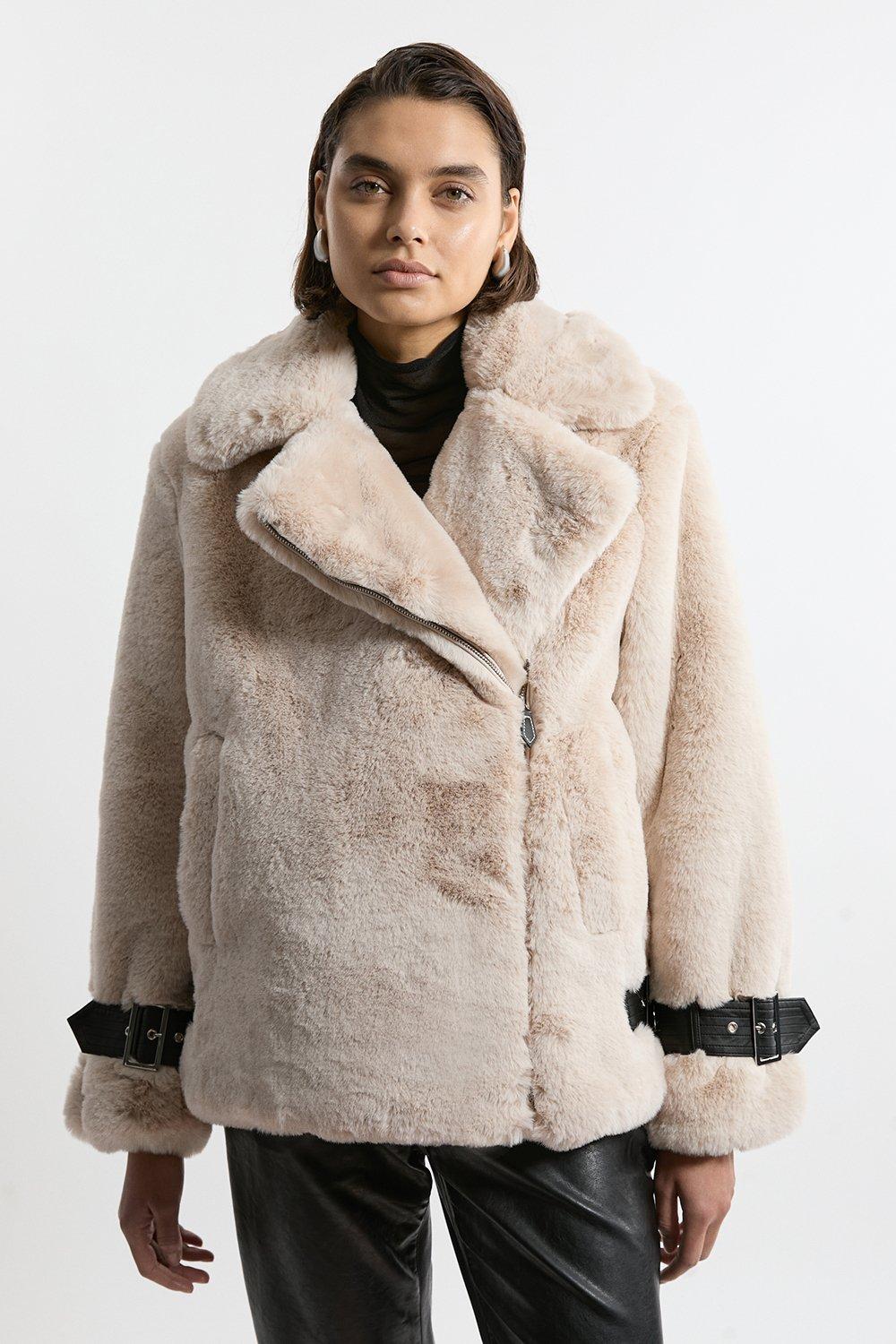 Women's White Coats | White Winter Coats | Karen Millen