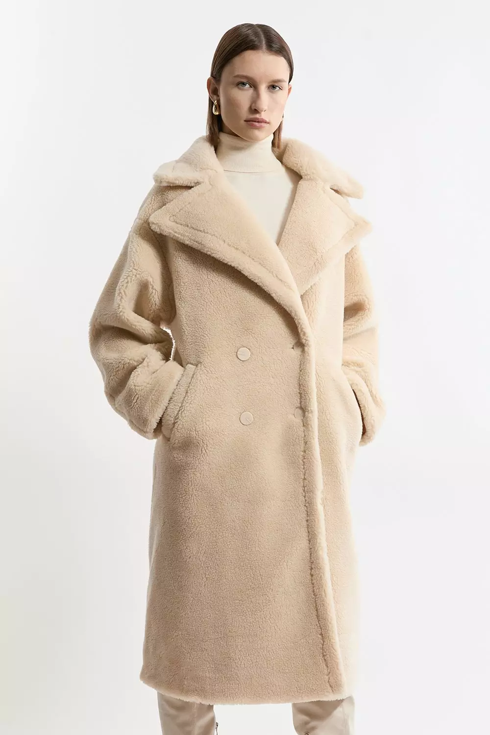 Faux fur teddy coat on sale