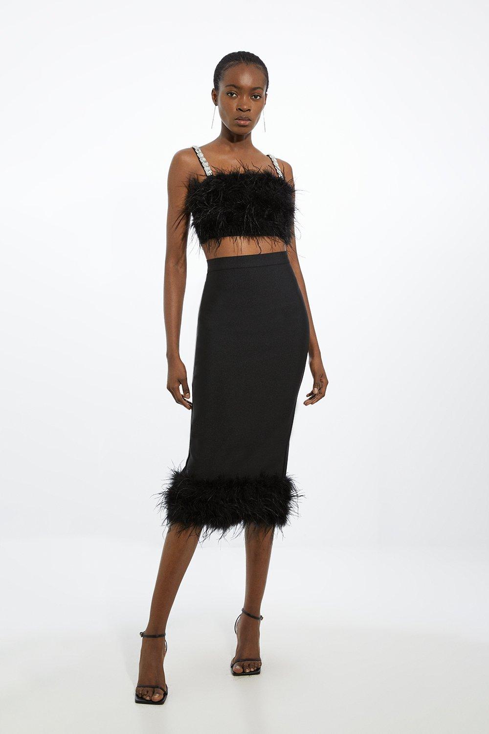 Feather Skirts Karen Millen US