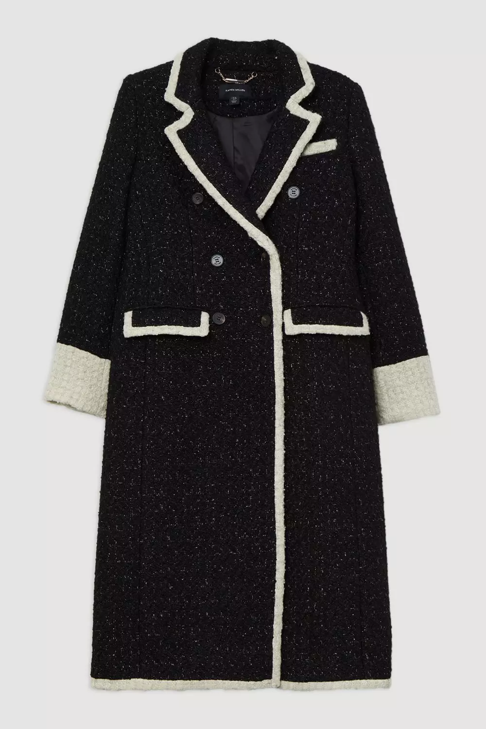 INTERIM インテリム TWEED BELTED OVER COAT INTÉRIM】HYPER BIG LOVAT TWEED SINGLE RANGE BELTED OVER COAT