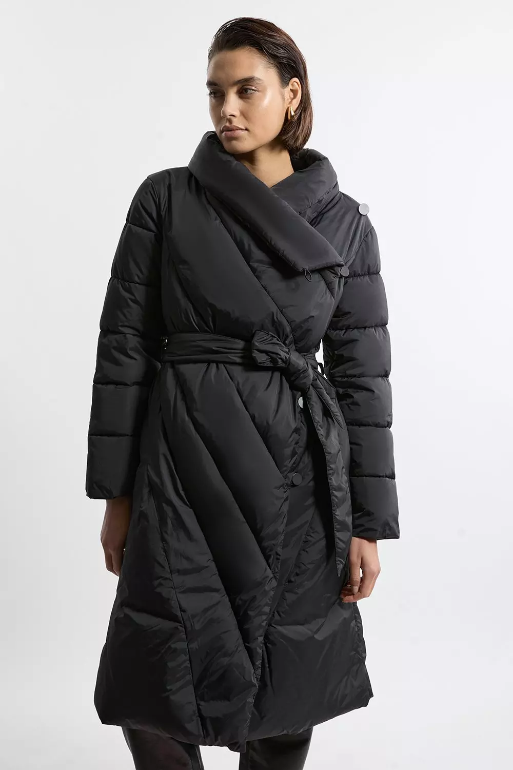 Karen millen wrap coat best sale