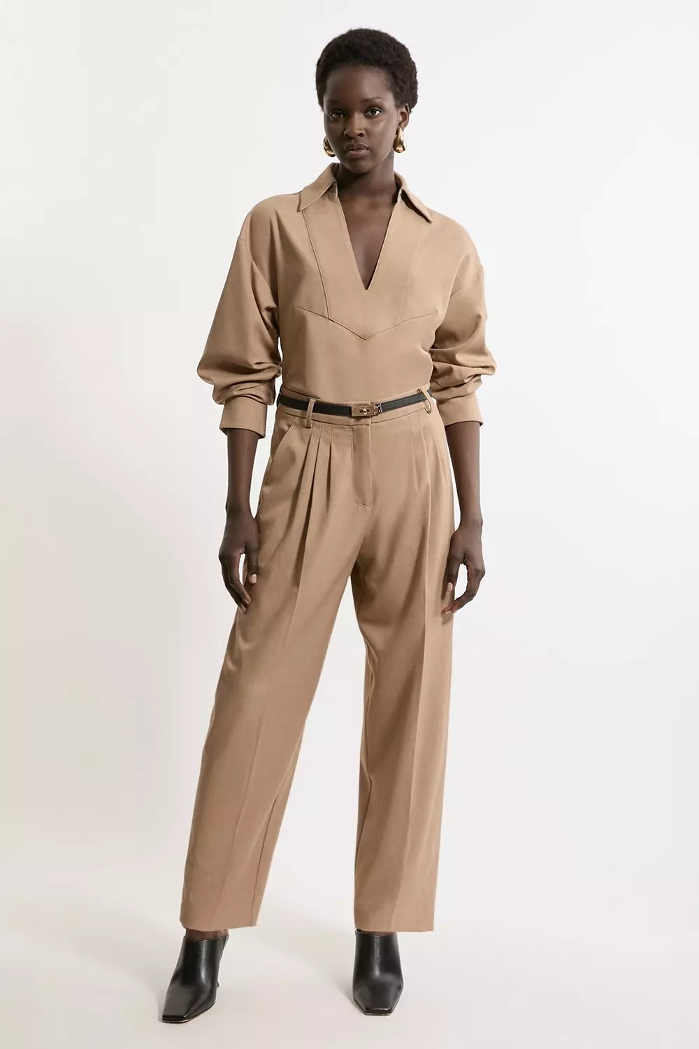 Cropped wide leg trousers best sale