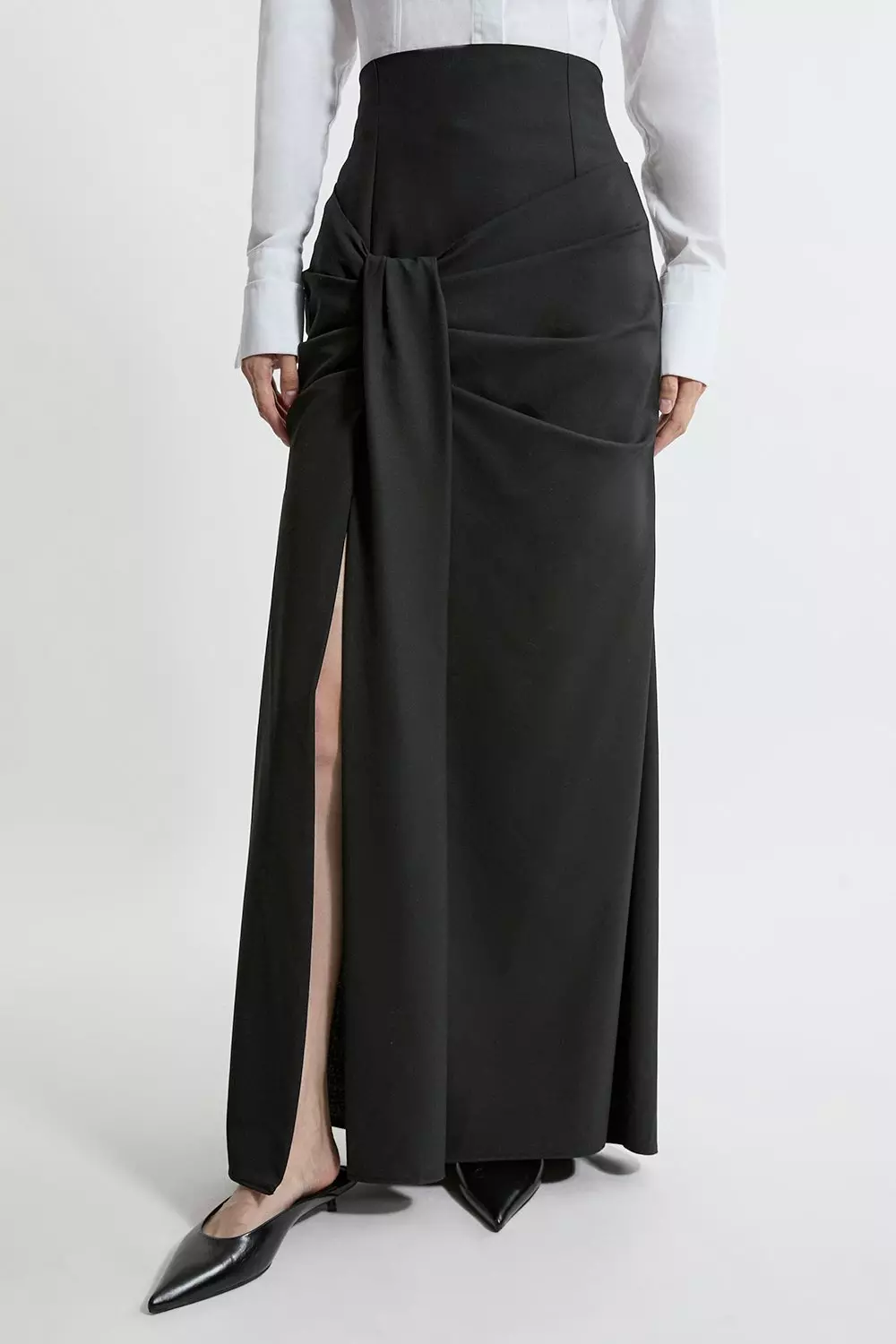 Black maxi skirt xl best sale