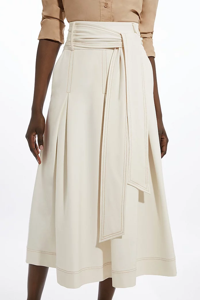Tailored Full Skirted Belted Maxi Skirt | Karen Millen Tailored Full Skirted Belted Maxi Skirt | Karen Millen