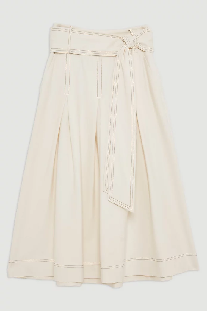 Tailored Full Skirted Belted Maxi Skirt | Karen Millen Tailored Full Skirted Belted Maxi Skirt | Karen Millen