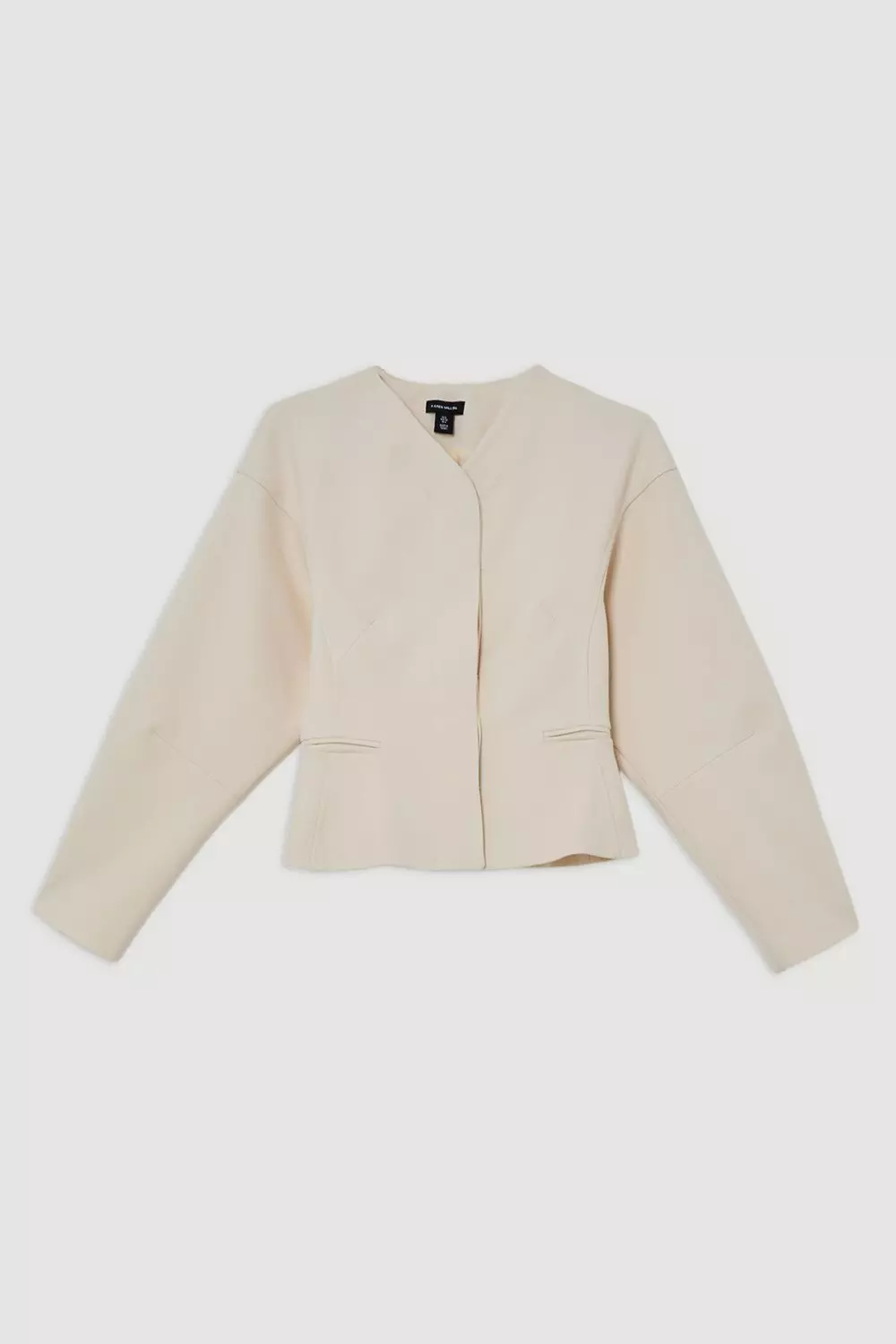Theory セオリー POWDER CREPE COLLARLESS JKT セオリー Theory ジャケット POWDER CREPE ISITA J （ブラック