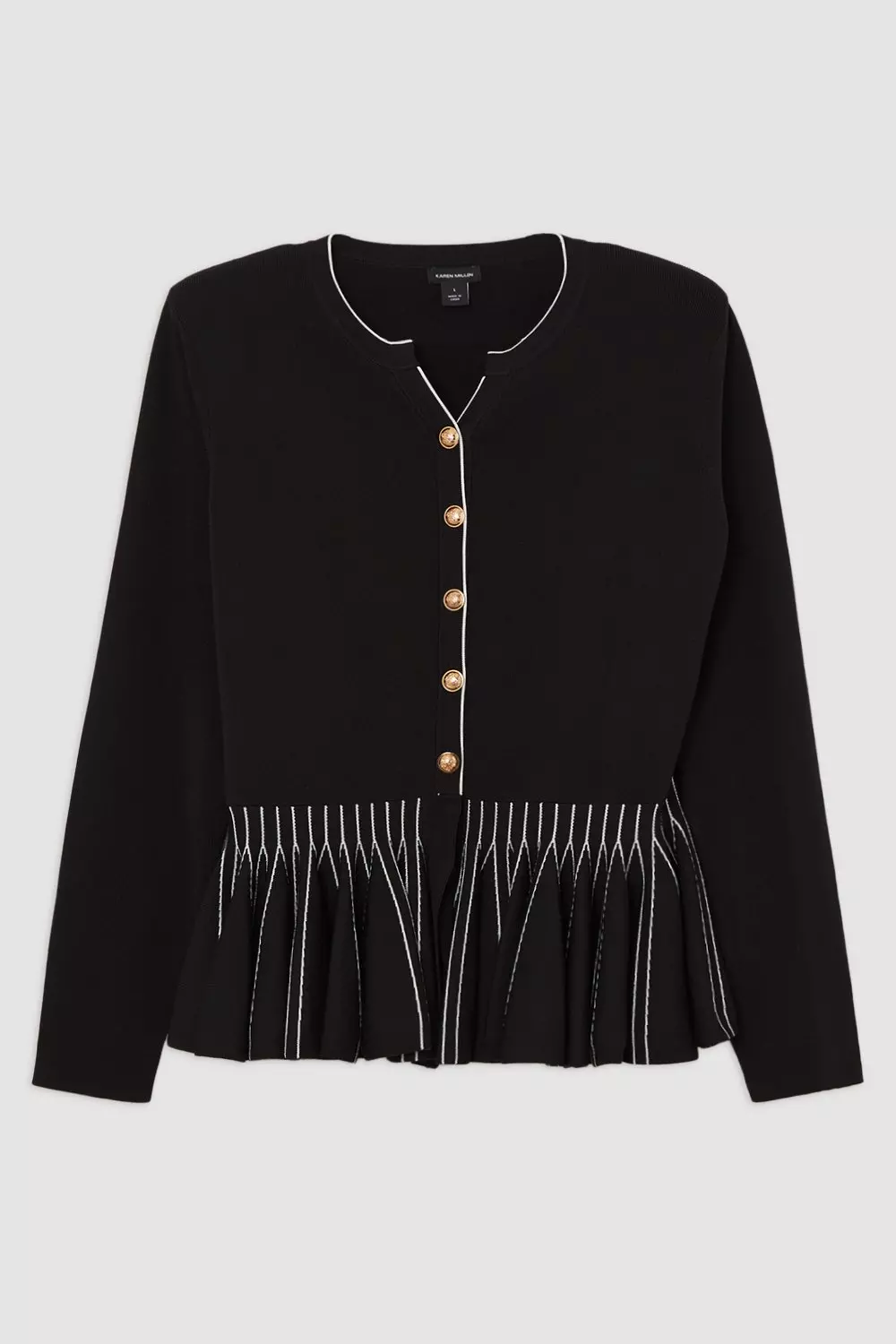 Double Knit Peplum Jacket – L'AUBE BLANC