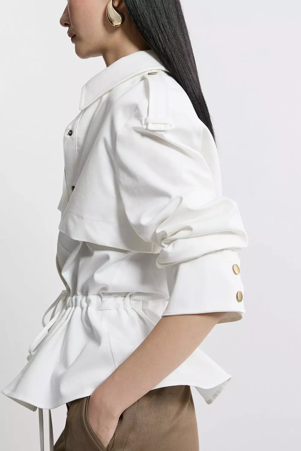 日本未入荷★Karen Millen 襟付きアシンメトリージャケット 日本未入荷☆Karen Millen 襟付きアシンメトリージャケット