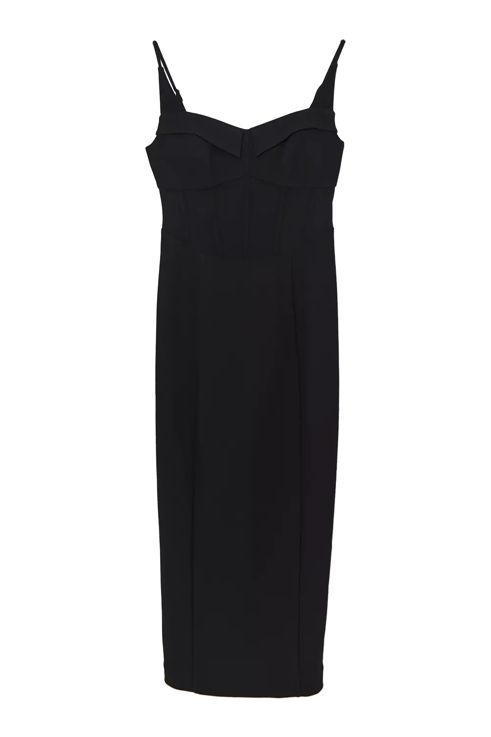 【KAREN MILLEN】スキューバ クレープ ケープ ミディ ドレス Scuba Crepe And Power Mesh Corset Detail Midi Dress | Karen