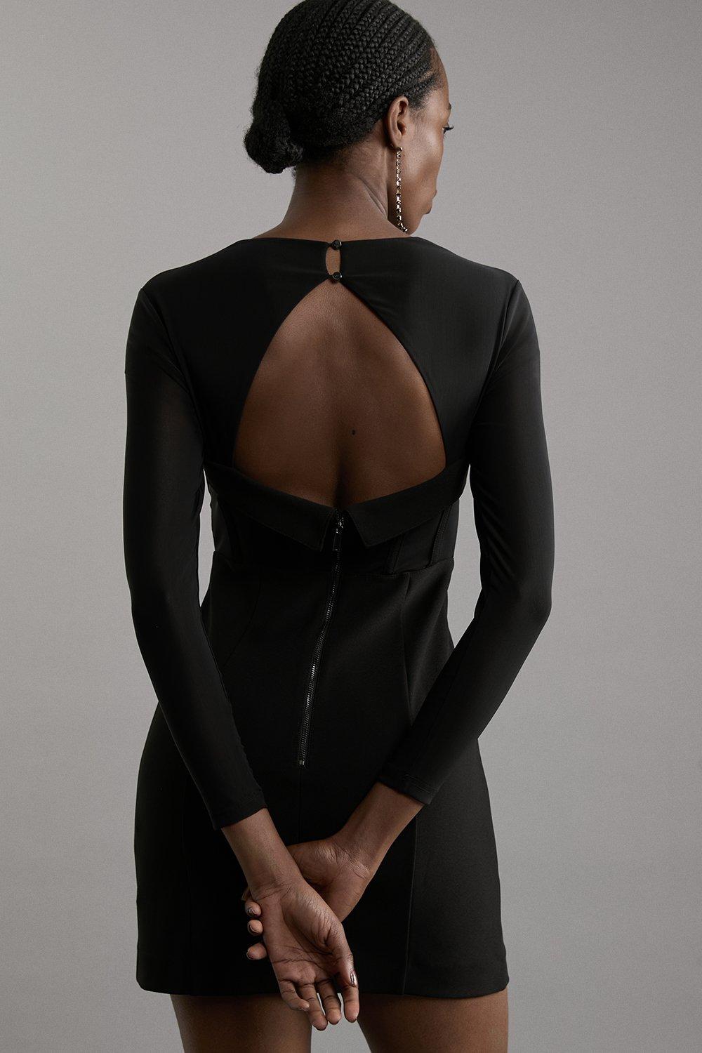 Theory Compact Crepe York Dress ブラック Admiral Crepe Shift Dress | Theory