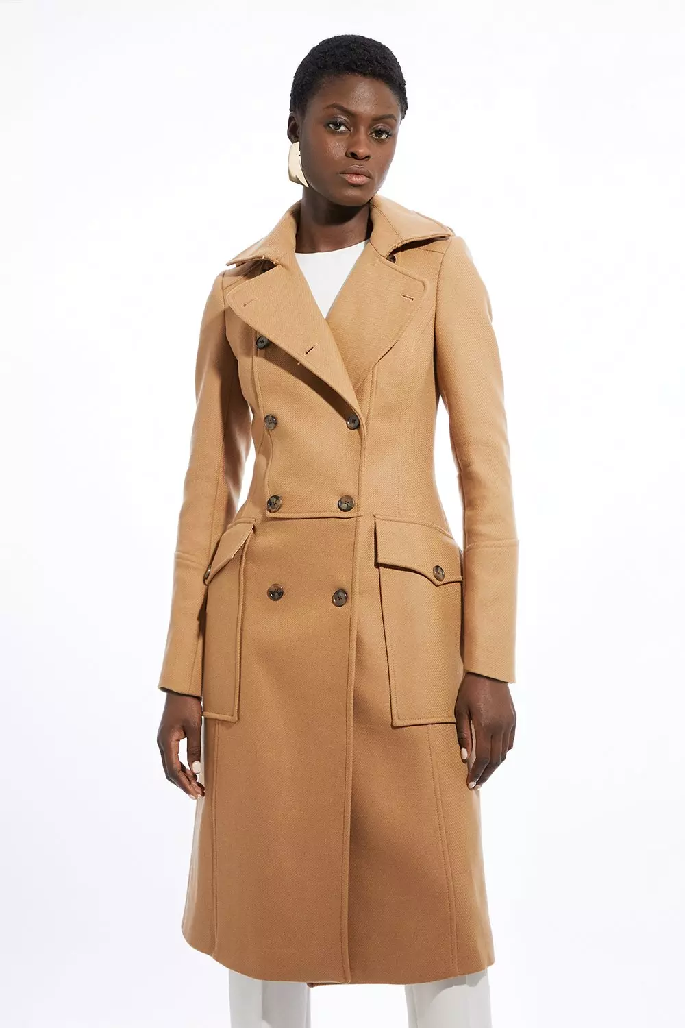 Karen millen camel coat on sale