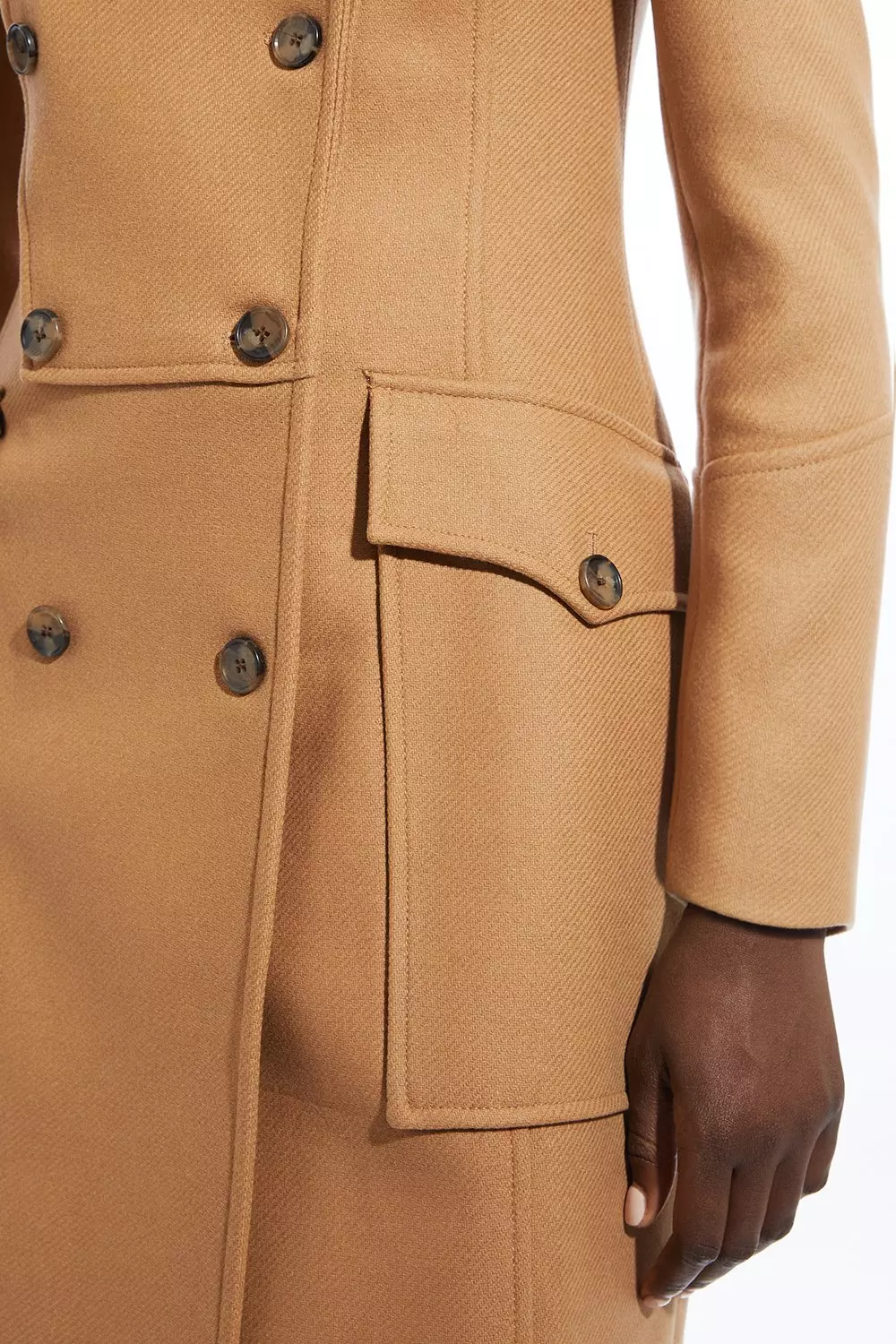 Balmain camel coat deals