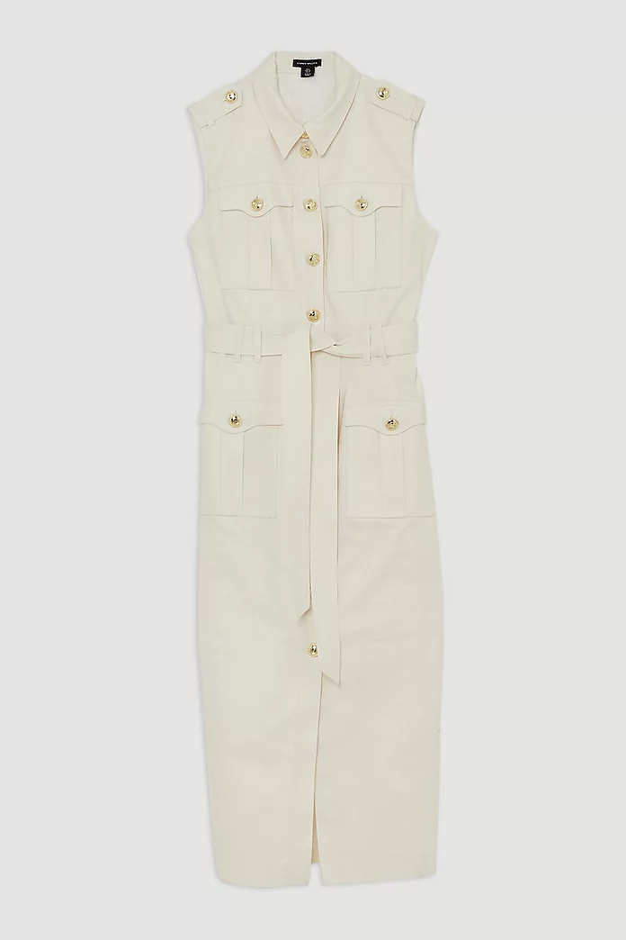 buttoned linen skirt, office skirt for women 2078 buttoned linen skirt, office skirt for women 2078