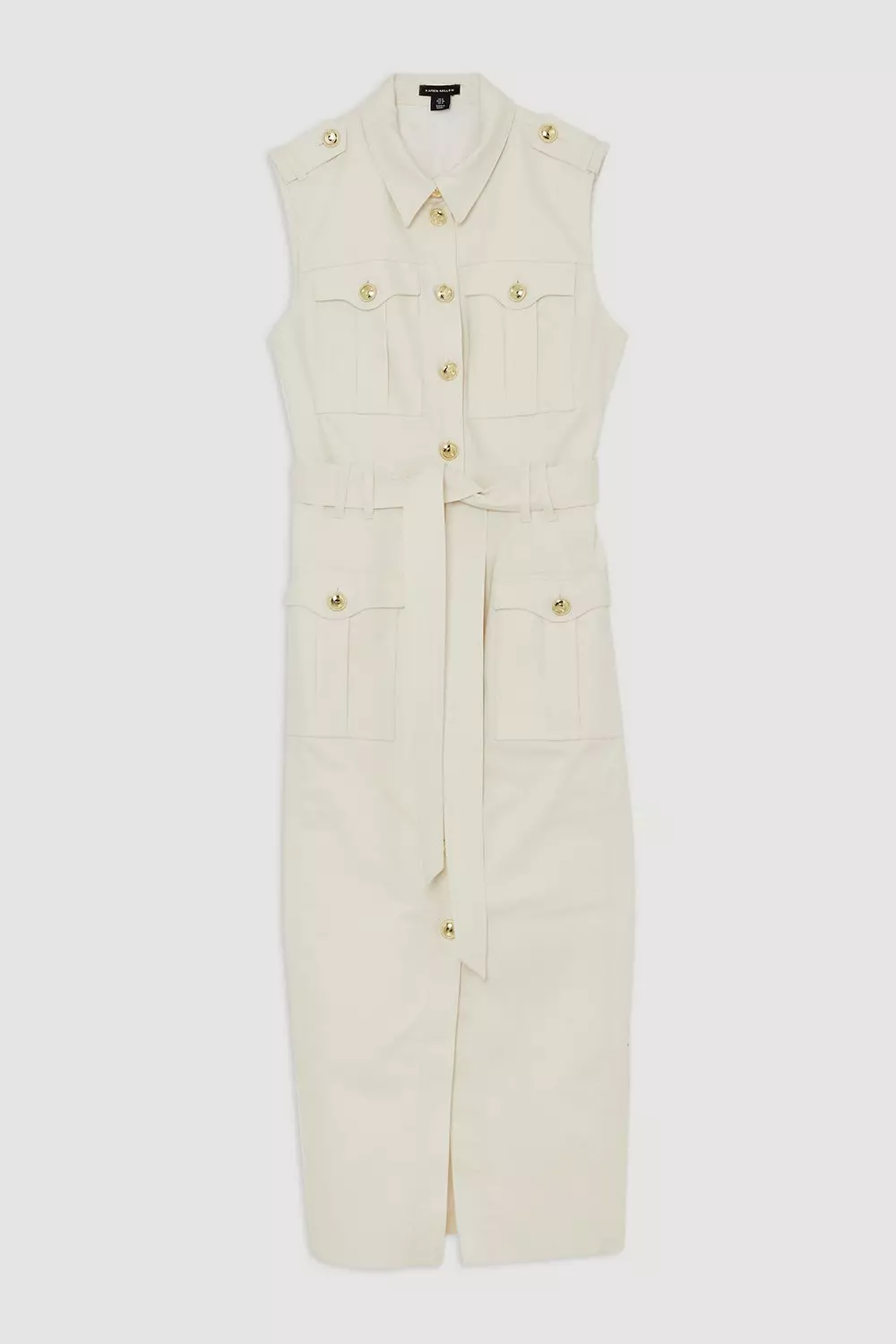 buttoned linen skirt, office skirt for women 2078