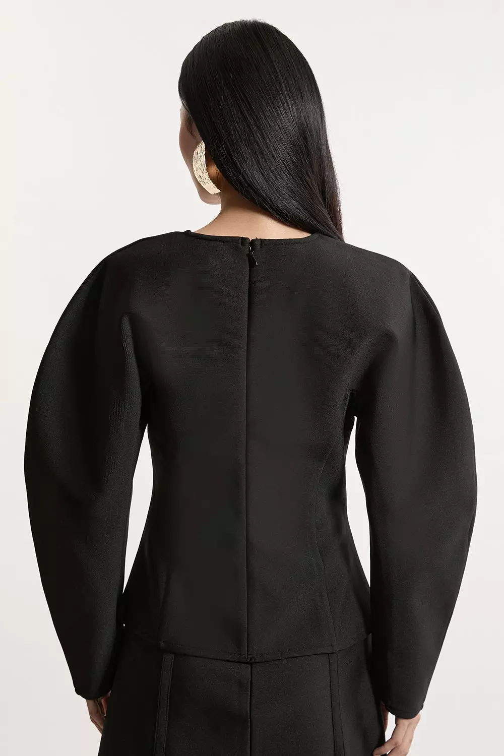 KAREN MILLEN フィギュアフォーム バンデージ ニットジャケット bkk20800_black_xl?$