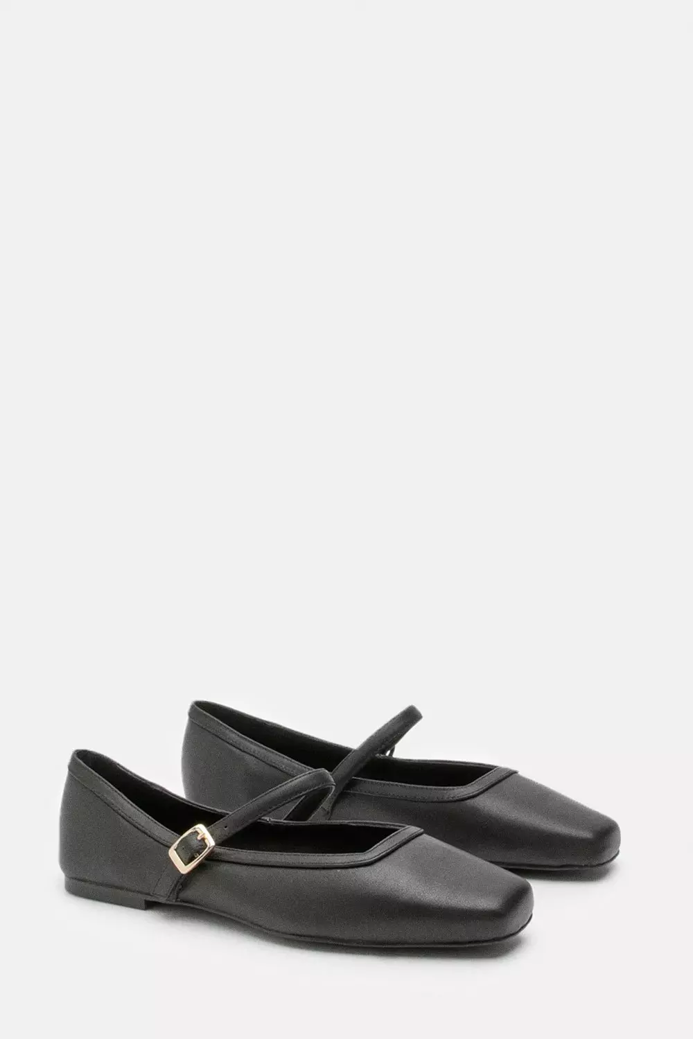 靴 KIMHEKIM MONROE SQUARE TOE FLATS (BLACK) MONROE SQUARE TOE FLATS (BLACK)