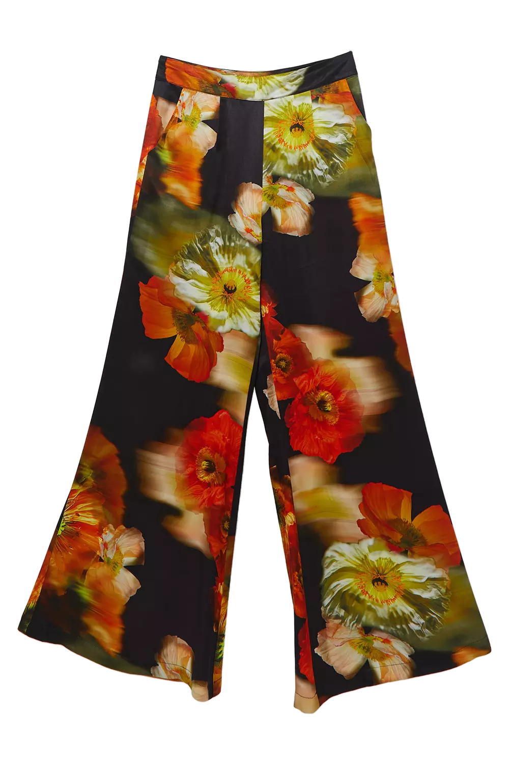 Floral Satin Woven Trouser alternative image