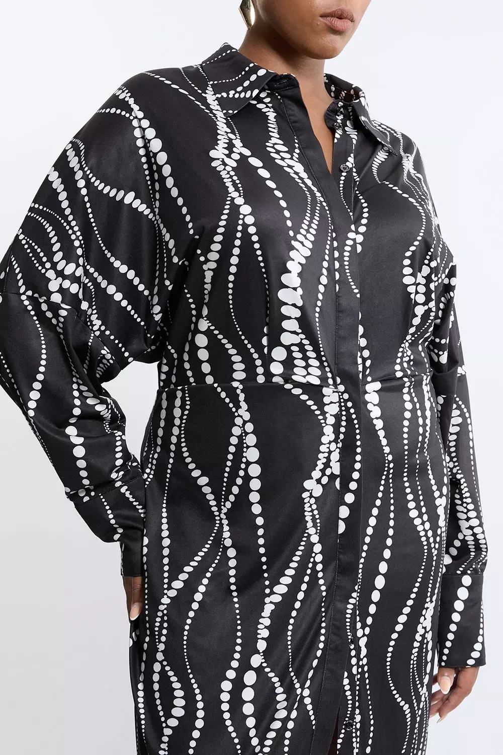 Plus size graphic shirt dress online