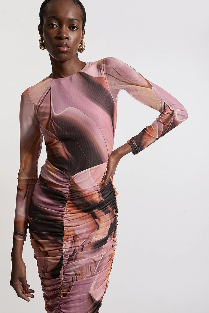 Lydia Ruched Metallic Bodycon Lydia Ruched Metallic Bodycon