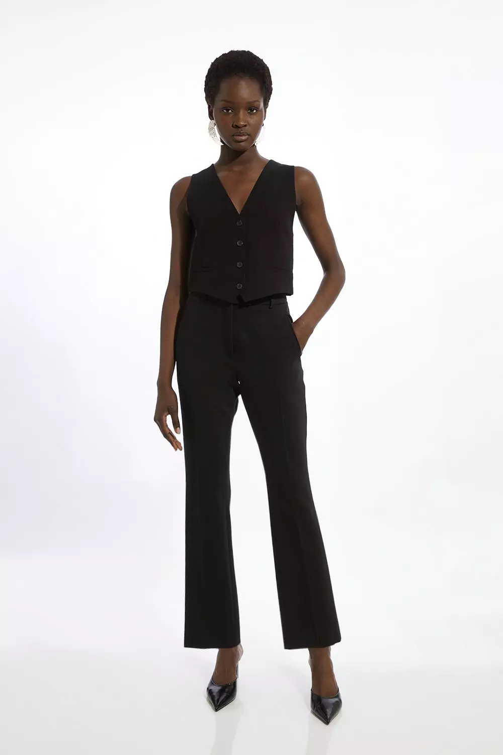 Petite flared trousers online