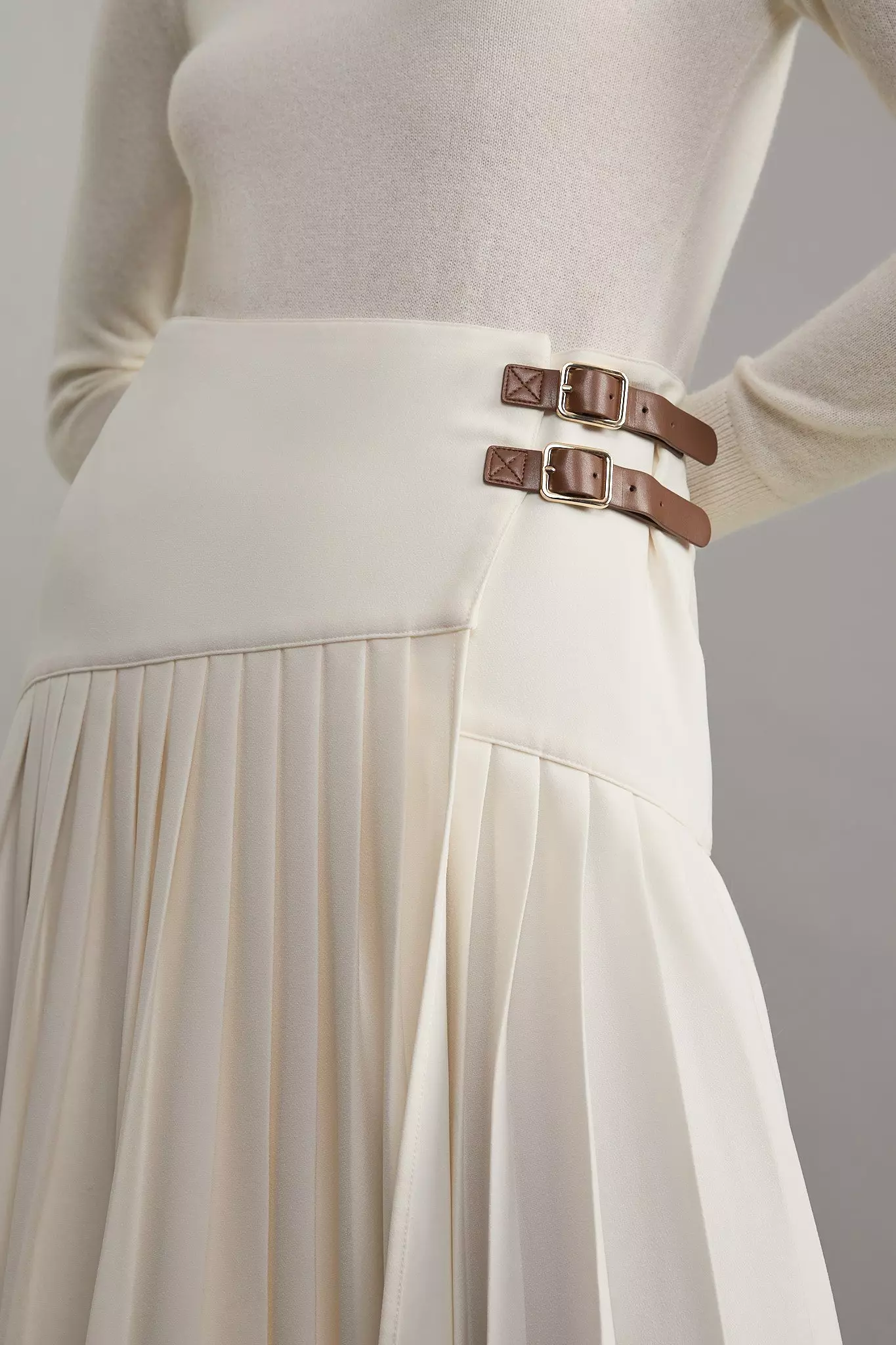 【Karen Millen】テーラード ポケット マキシ スカート bkk20917_ivory_xl?pdp.template