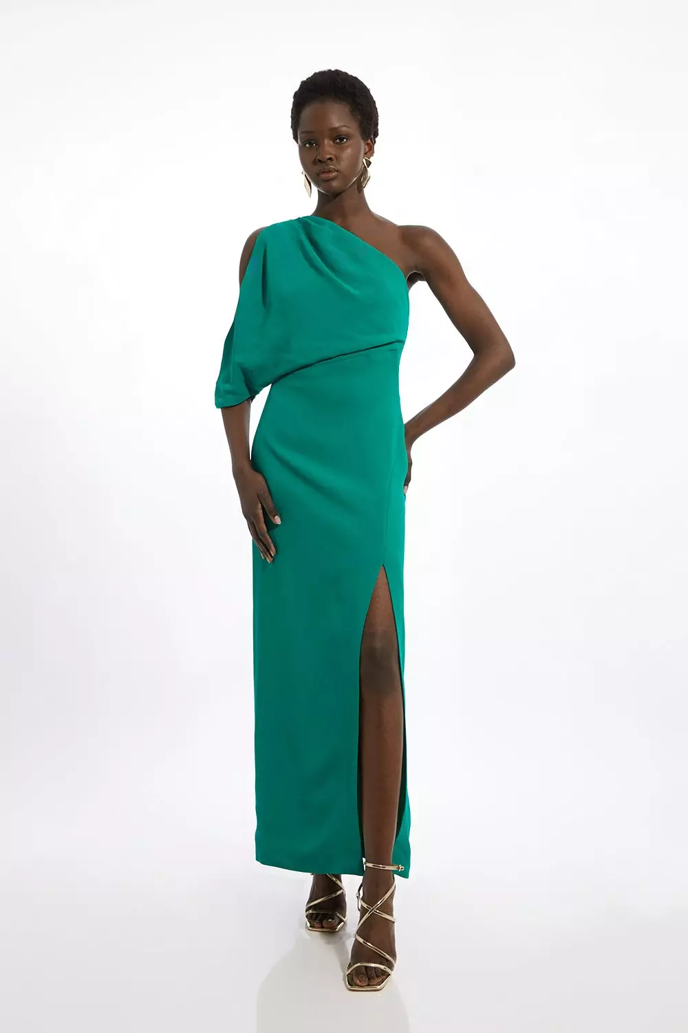 Green stretch dress best sale