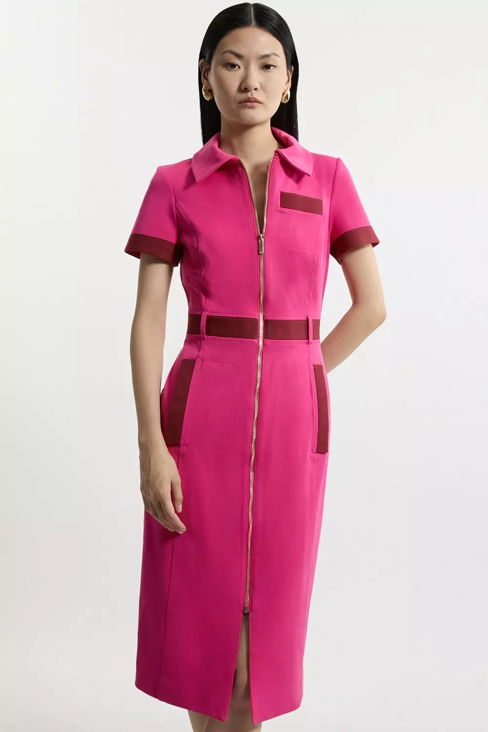 Karen shops millen colourblock dress