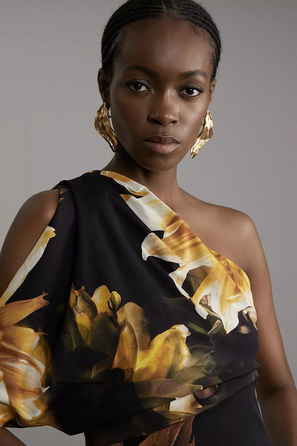 Compact Stretch Viscose Printed Photographic Floral One